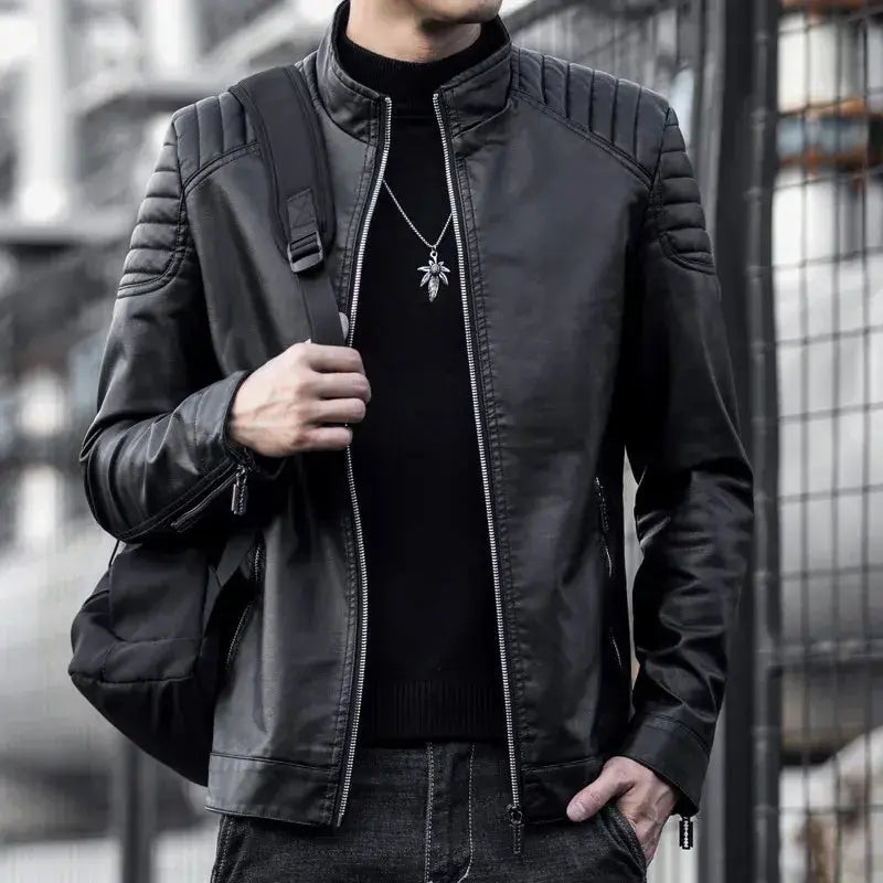 Motorcycle Leather Jacket Men ConEstillo