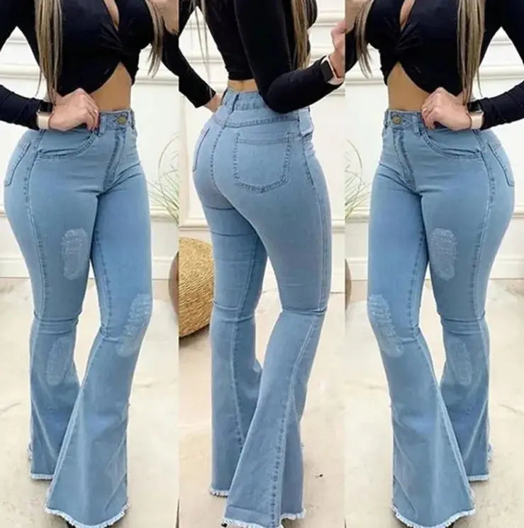 Pantalones Acampanados Ajustados para Mujer - Sexy y Elegantes ConEstillo