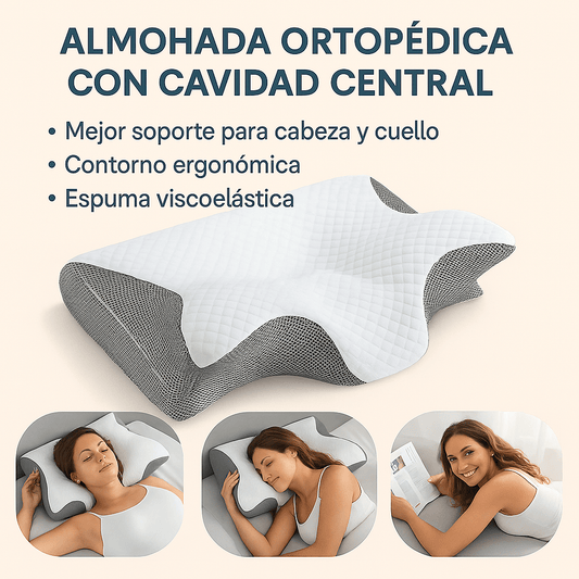 Almohada Cervical ErgoSoft™ – Sueño reparador con diseño ergonómico ConEstillo