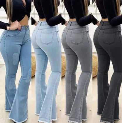 Pantalones Acampanados Ajustados para Mujer - Sexy y Elegantes ConEstillo