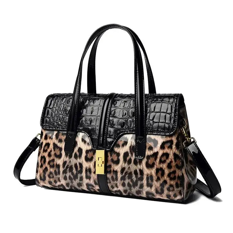 Bolso de Piel con Estilo Leopardo para Mujer ConEstillo