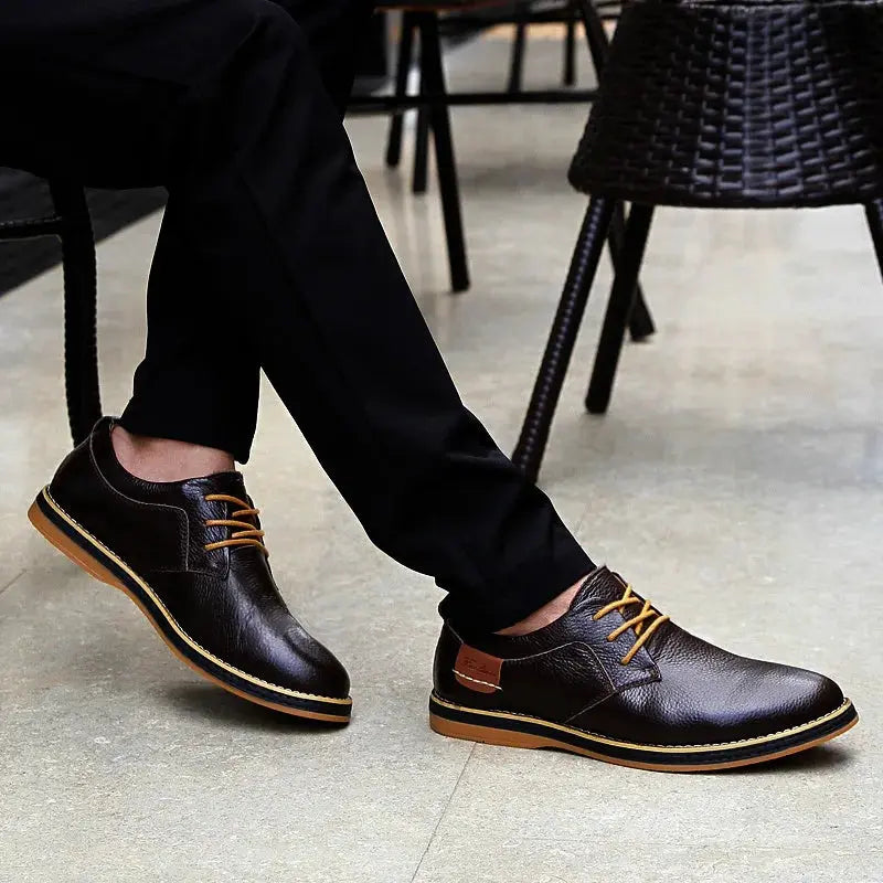 Zapatos Oxford de Couro: Elegância Clássica e Conforto Duradouro ConEstillo