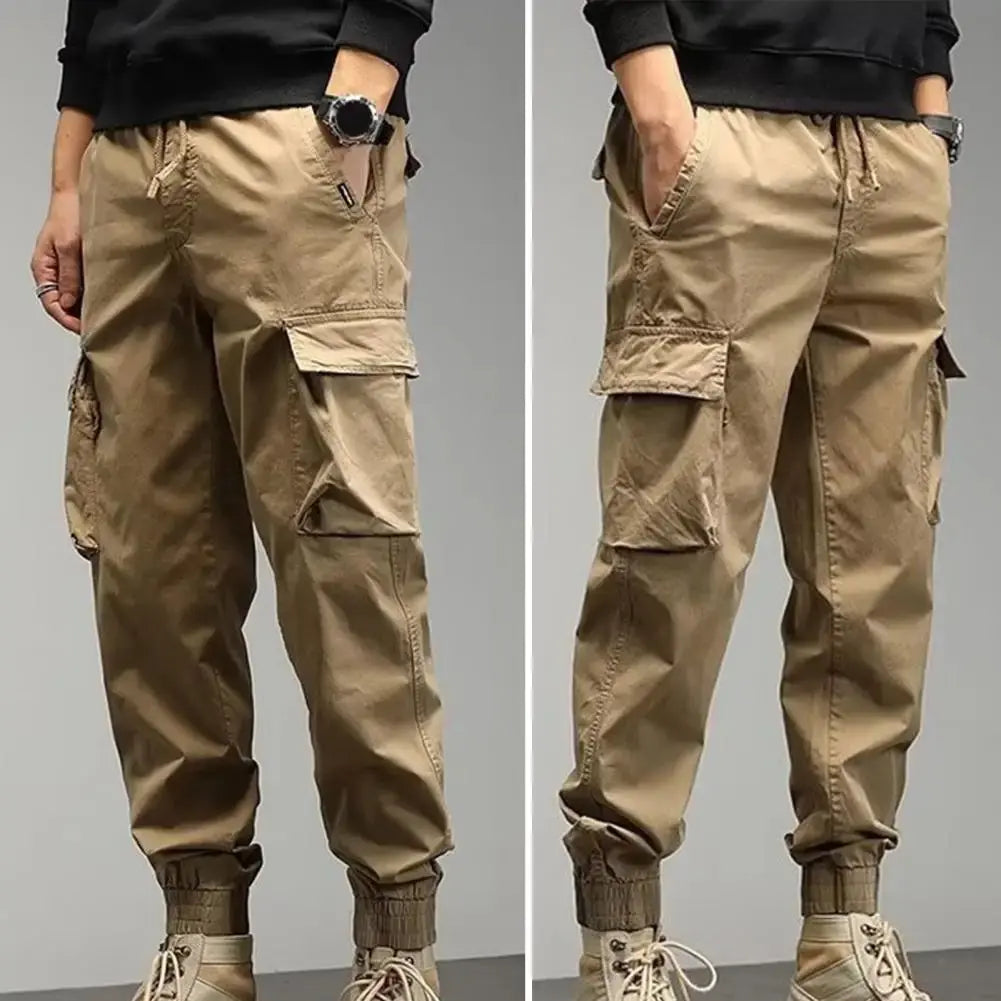 Pantalones cargo para hombre: con cintura elástica My Store