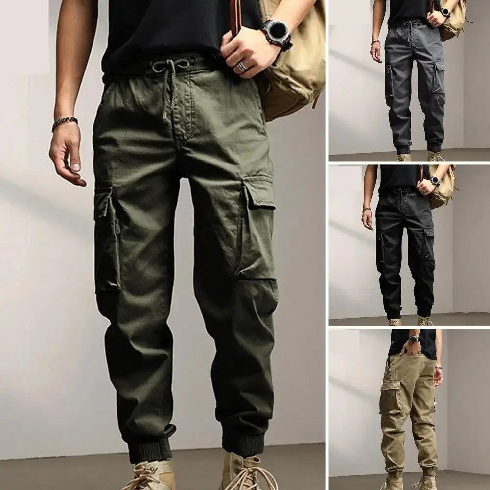 Pantalones cargo para hombre: con cintura elástica My Store