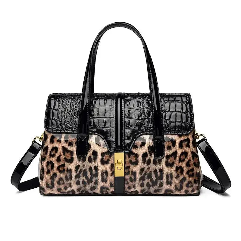 Bolso de Piel con Estilo Leopardo para Mujer ConEstillo