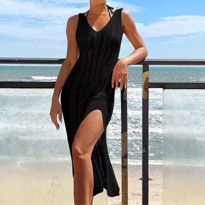 Vestido Playero de Punto – Elegancia Bohemia para el Verano